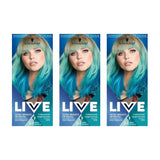 Live Ultra Bright eller Pastellröd hårfärg 3 stycken Semipermanent färg Håller upp till 15 tvättar - 092 Pillar Box Röd hårfärg Naty Shop Temptation Turkos 150 Ml (1 förpackning)