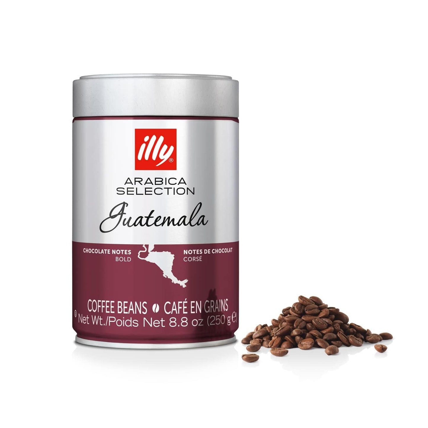 Illy Arabica Selection Guatemala kaffebönor för malning, kartong 250g