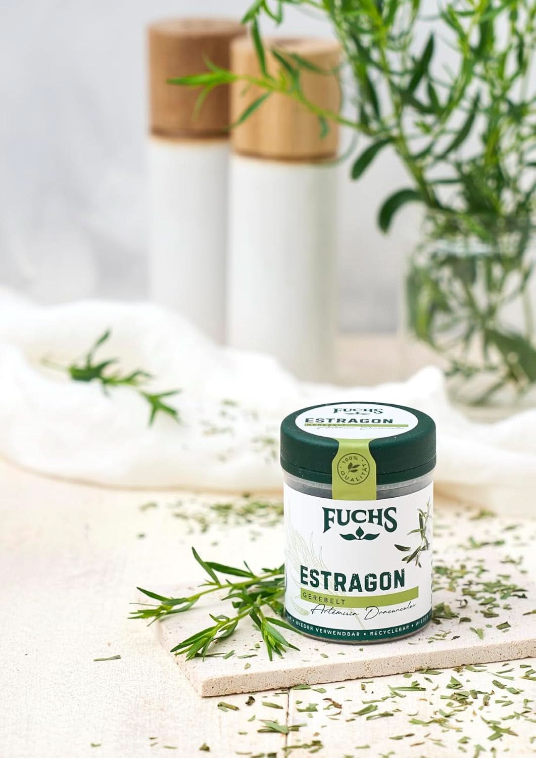 Fuchs, dragon, franska örter för att förädla sallader eller Hollandaisesås, 10 gram Condimente Naty Shop