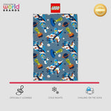 Character World Official Lego® City Fleecefilt, Supermjuk, Varmblå Throw, Cityspace Design, Perfekt för sovrum, camping och sovande, 100 X 150 Cm sängar och filtar Besuche den Character World-Store