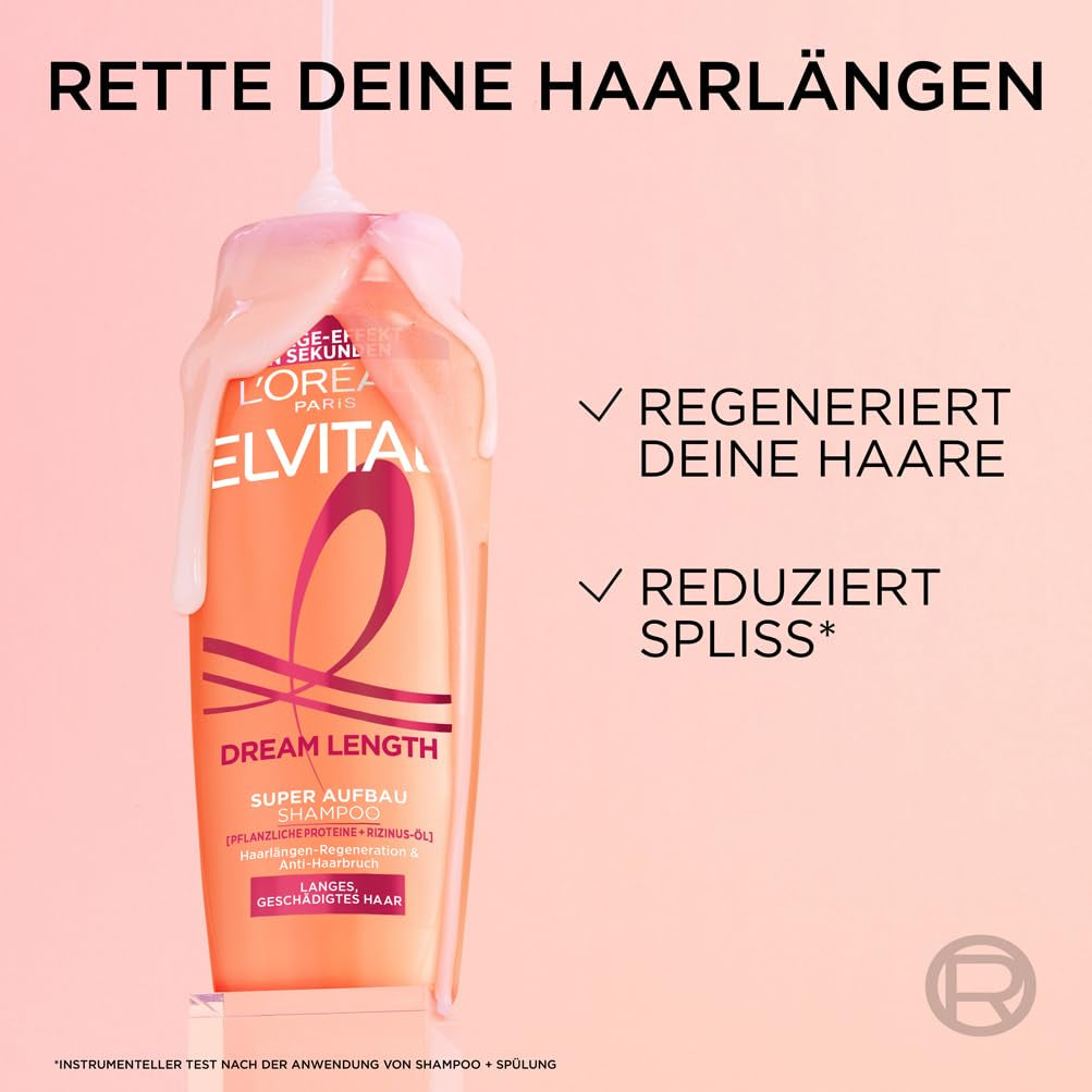 L'Oréal Paris Elvital Dream Length Super Building Schampo, för drömmande långt hår L'Oréal dusch och bad