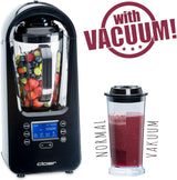 Cloer 6980 Vakuum Standmixer / 800 Watt / 21 000 U/Min. / Inkl. Vorratsbehälter/Vakuumventil/Automatikprogram/Eis-Crush-Funktion/Reinigungsfunktion/Schwarz, 1500 Milliliters Kitchen Naty Shop