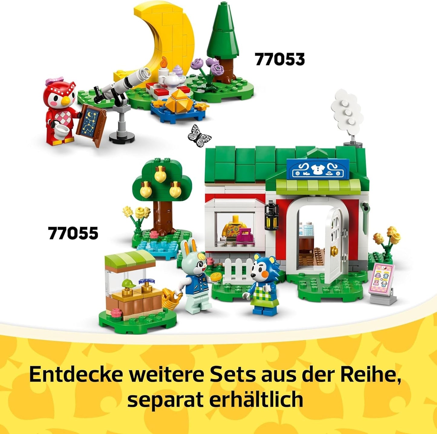 LEGO Animal Crossing Gerds husvagn och trädgård Rollspelsset Billeksak för barn 7 år gamla flickor och pojkar Presentvideospelleksak med djurfigurer 77054 Byggset Besuche den LEGO-Store