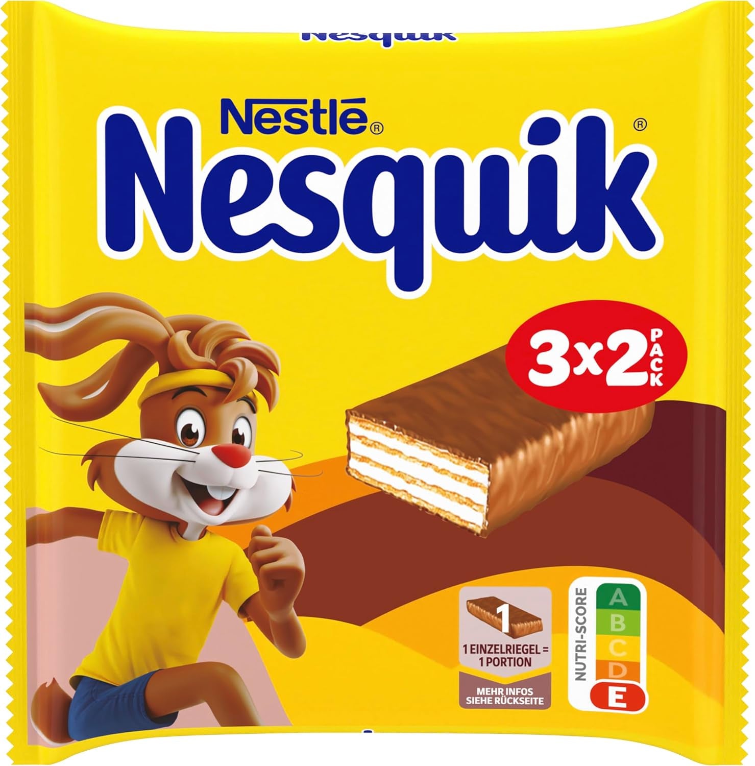 Nestlé Crunchy Waffle Delicious Milk Chocolate Waffle Bar Multipack 1 förpackning (3x26g styck)