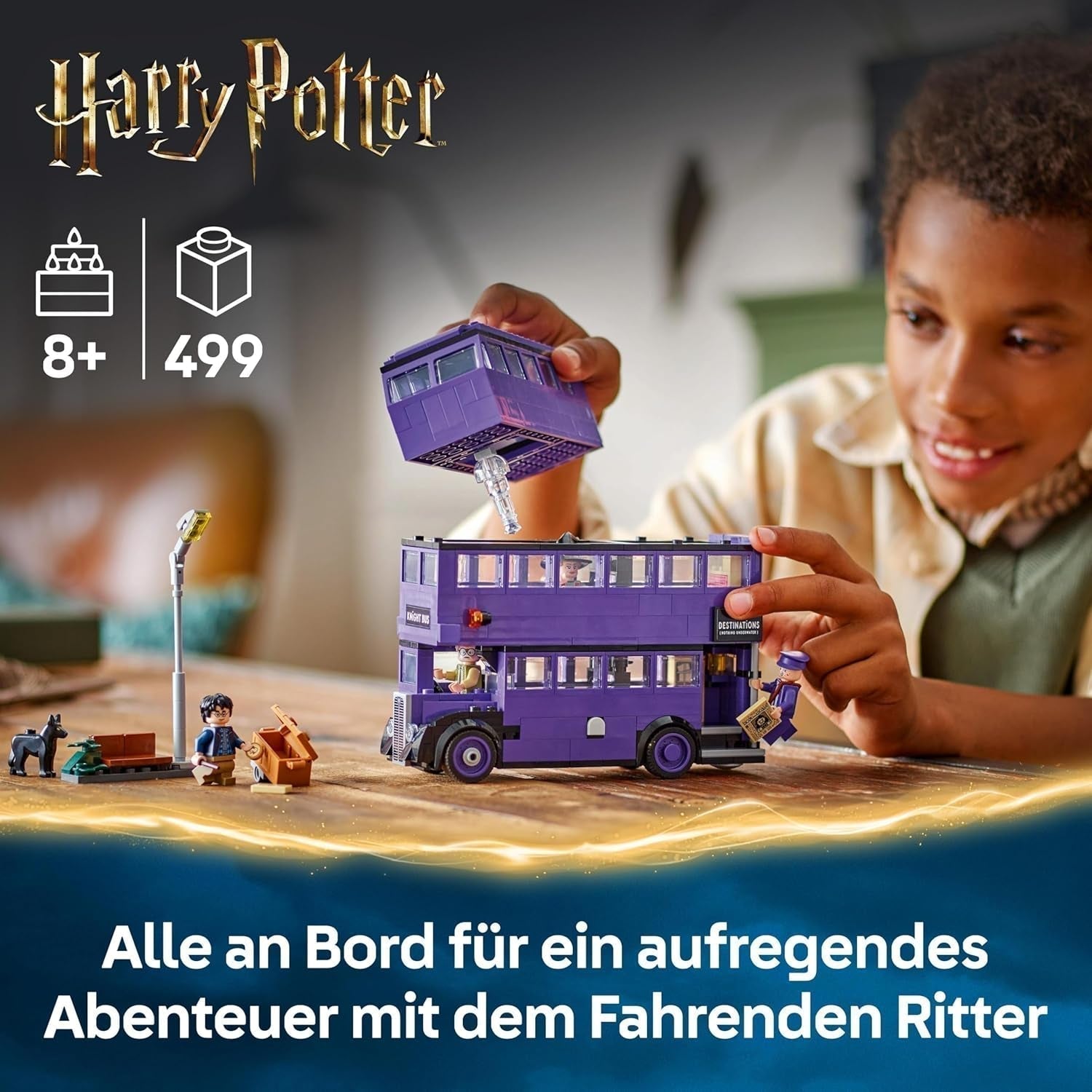 LEGO Harry Potter-äventyr med den resande riddaren Byggsats 5 minifigurer inklusive Ernie Prang, Stan Shunpike & Padfoot bussleksak för Wizarding World-fans Pojkar och flickor 8 år gamla 76446 Byggset Beuche den LEGO-Store