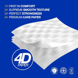 Renova Renova Divine Perfection Toalettpapper, 42 rullar, Premium Toalettpapper, 4 Ply, Ultra Mjukt, Extra Styrka, Tjockt, Mjukt och Absorberande, Fsc-certifierat papper, 4400G
