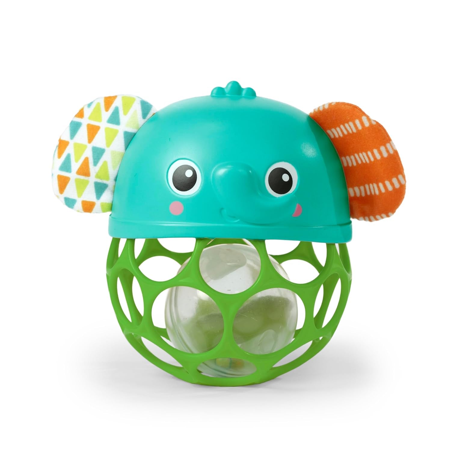 Bright Starts Giggle & Glow Bell Glow in the Dark Elephant Toy Oball Lätt att fånga Nyfödd+ Unisex babyleksaker Naty Shop Standardtitel