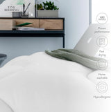 Twin Spundown Täcken 4,5 Tog Lätt Hypoallergen Varm Tvättbar Sommar Täcken Dubbelsäng Lyxhotell Kvalitetsöverdrag med våra återvunna material Naty Shop Täcken & täcken