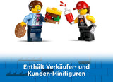 LEGO City Burger Truck Byggset med leksaksbil för 5-åringar, Food Truck minifigur och tillbehör, rolig present till pojkar och flickor 60404 Byggset Besuche den LEGO-Store