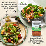 Herbaria Wilde Hilde bio 100g M-Dose-fertige Bio-Gewürzmischung - Saladgewürz für ausgefeilte Salade - mit erlesenen Ingrediens - in nachhaltiger Aromaschutz-Dose