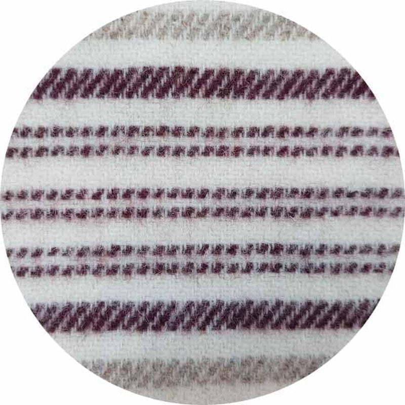 Toison D'Or vinkel, 240 X 260 Cm, Vit/Aubergine/Bizet Täcken och täcken Naty Shop
