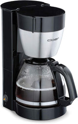 Cloer 5009 Håll varmt filter Espressomaskin för upp till 8 koppar 800W med isolerad rostfri stålkaraff 1x4 filterkopp svart