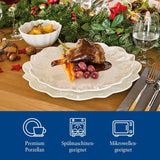 Villeroy & Boch Toy's Delight Royal Classic 12-delad servisset, diskmaskin och mikrovågssäker, vit, tallrikar, 4-personers servisset, julservis, leksaker, premiumporslin