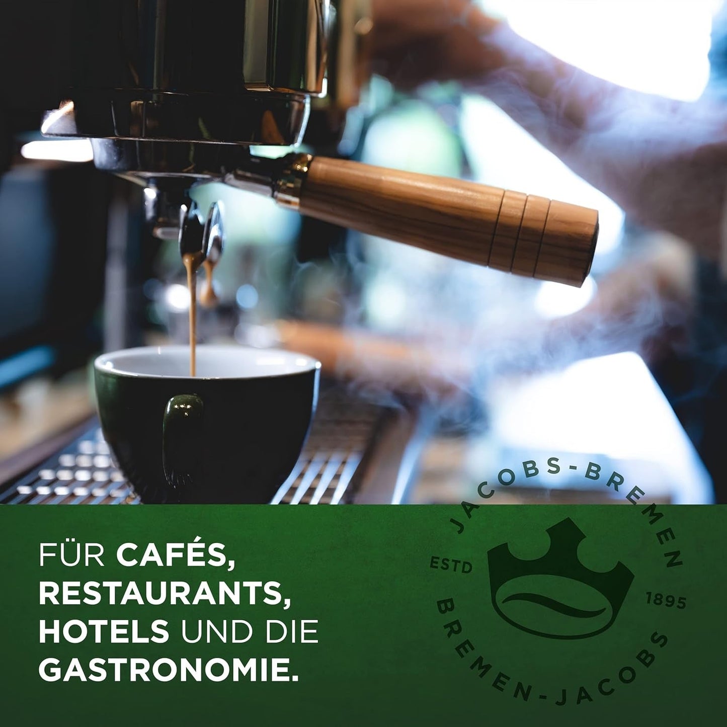 Kaffebönor Jacobs Professional Le Grand Café Crema, intensitet 2/5, hela kaffebönor, 1 kg