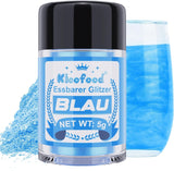 Kicofood, ätbart glitter, 5 gram, olika färger Glitter Naty Shop Blue