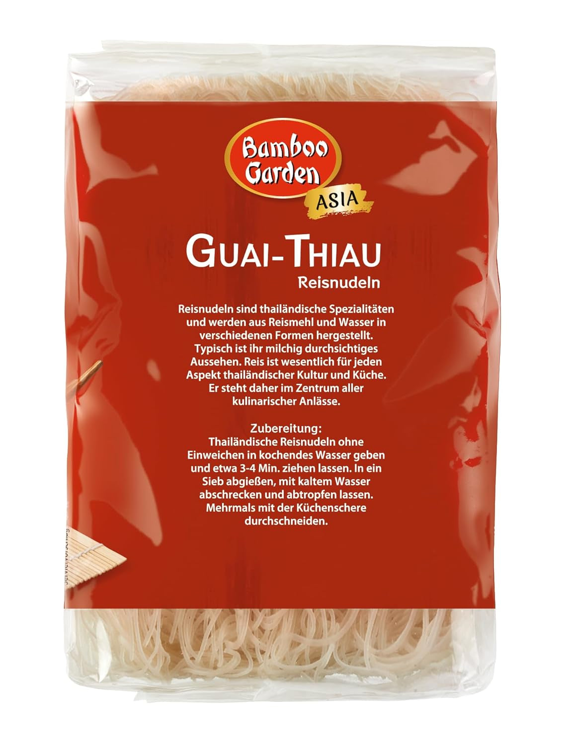 Bamboo Garden Guai Thiau risnudlar 250 g (förpackningsdesign kan variera)