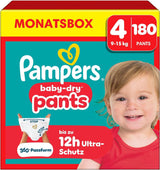 Pampers Baby-Dry Pants Größe 5, 160 Stück, 11kg-17kg, 360° auslaufsichere Passar dag och natt