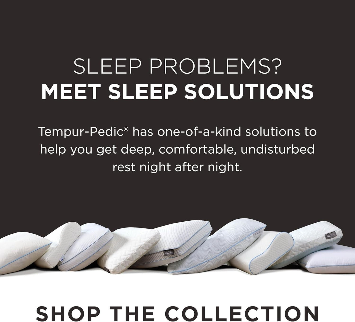 TEMPUR-PEDIC Symphony Kudde Tillverkad av memory foam, Lyxig, Mjuk, Standard, Vita Standardkuddar Naty Shop