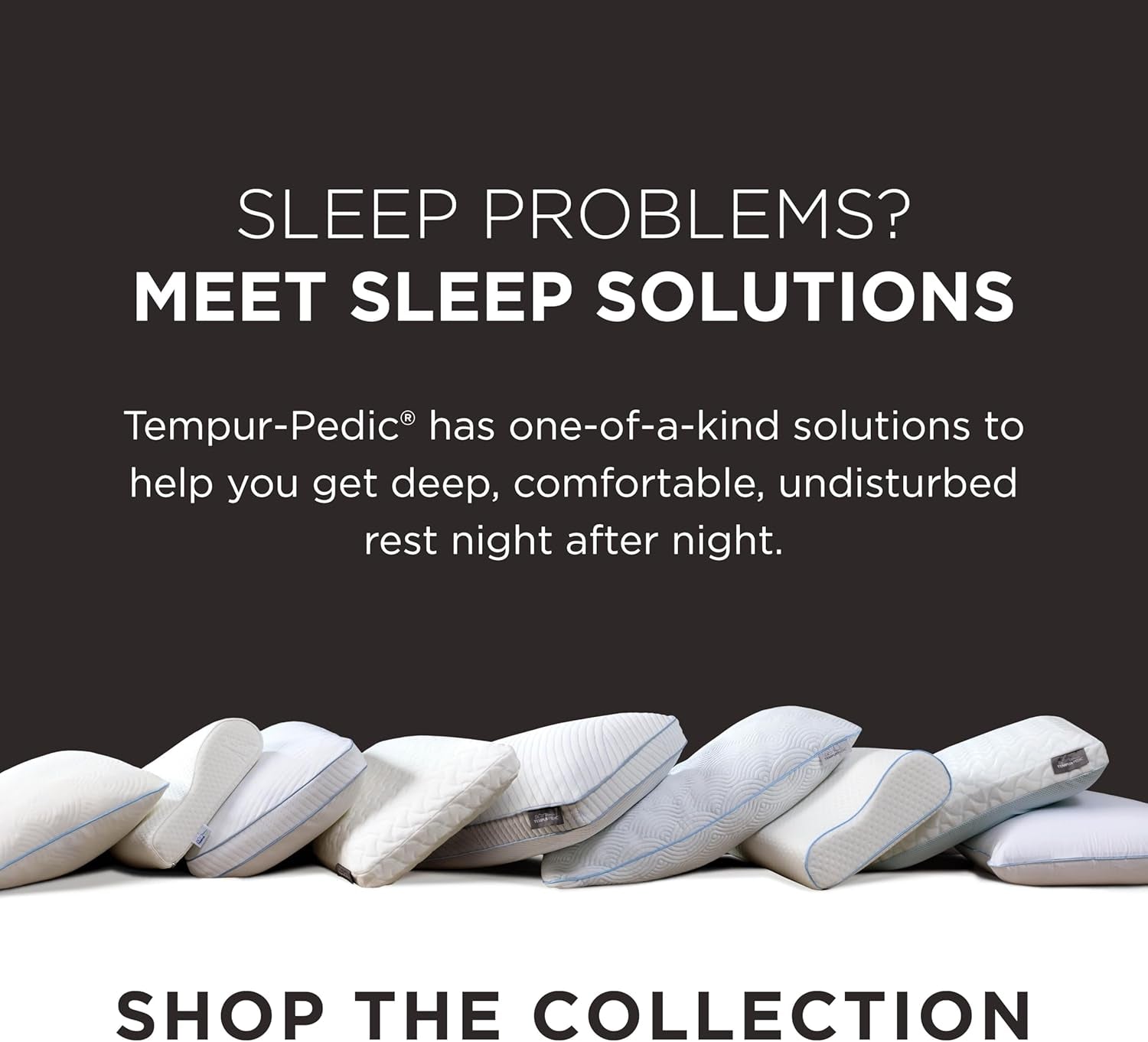 TEMPUR-PEDIC Symphony Kudde Tillverkad av memory foam, Lyxig, Mjuk, Standard, Vita Standardkuddar Naty Shop