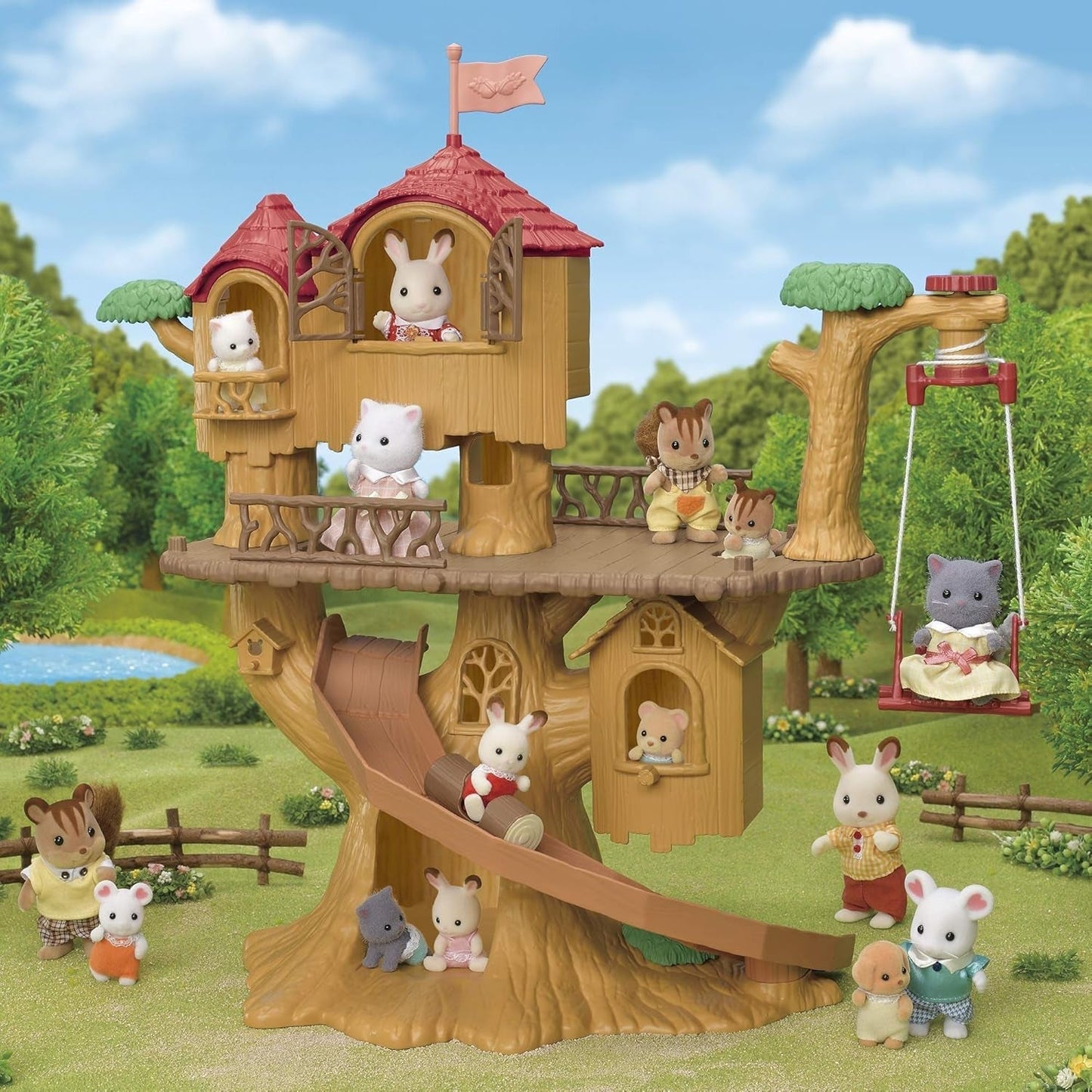 Sylvanian Families 5494 Adventure Tree House - Dollhouse Lekset Dollhouses Naty Shop