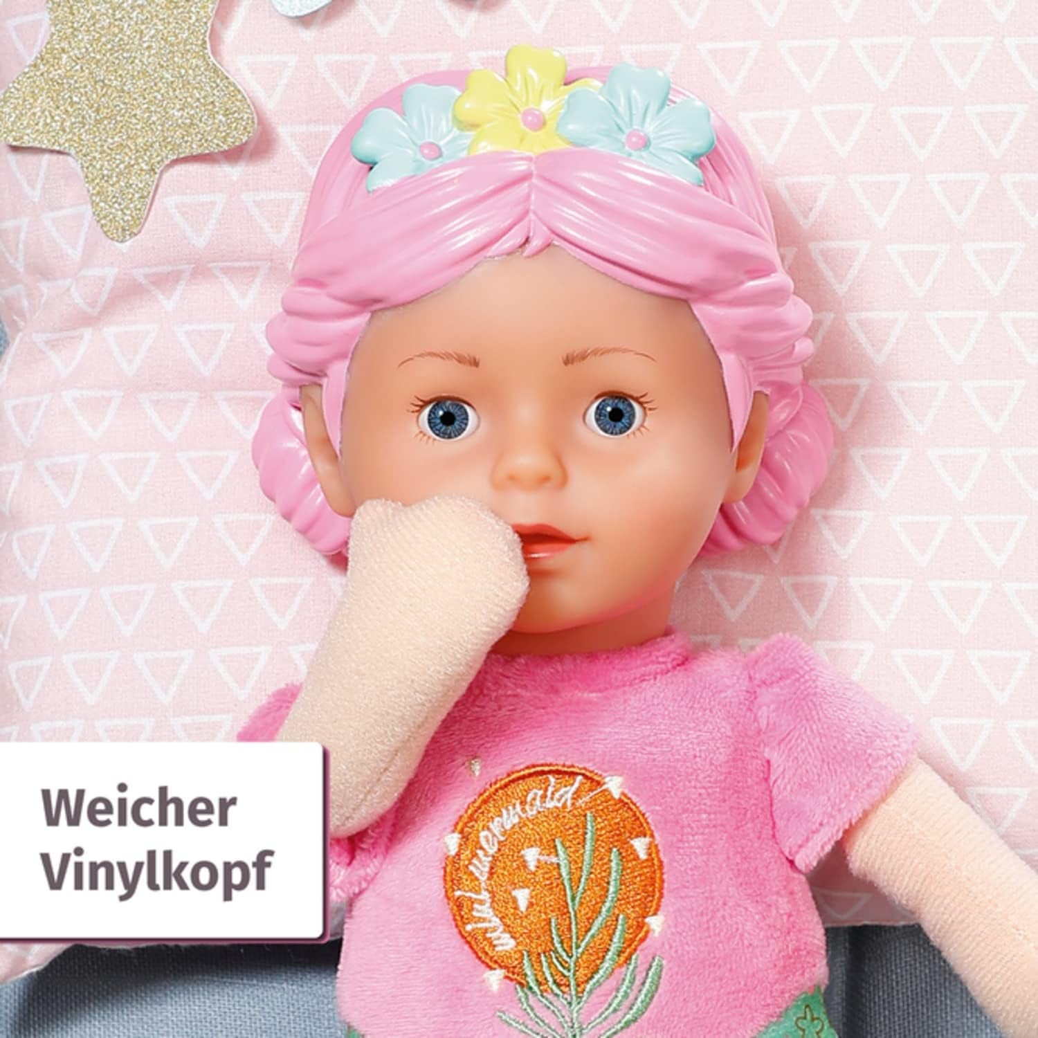 BABY born Mermaid för bebisar, tvättbar mjuk docka, sjöjungfrudocka med mjukt vinylhuvud, 33 cm hög, 832288 Zapf Creation
