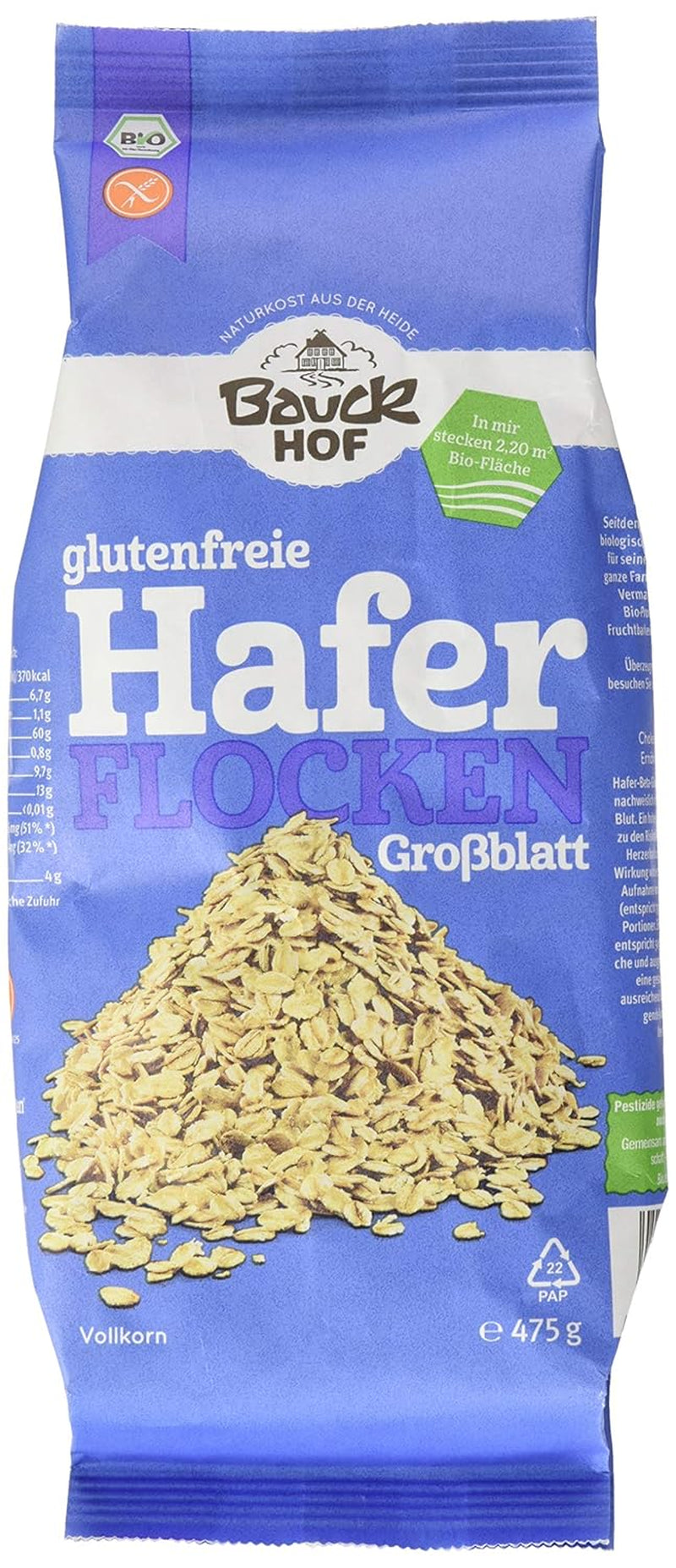 Ekologiska hofhavreflingor, 475 g