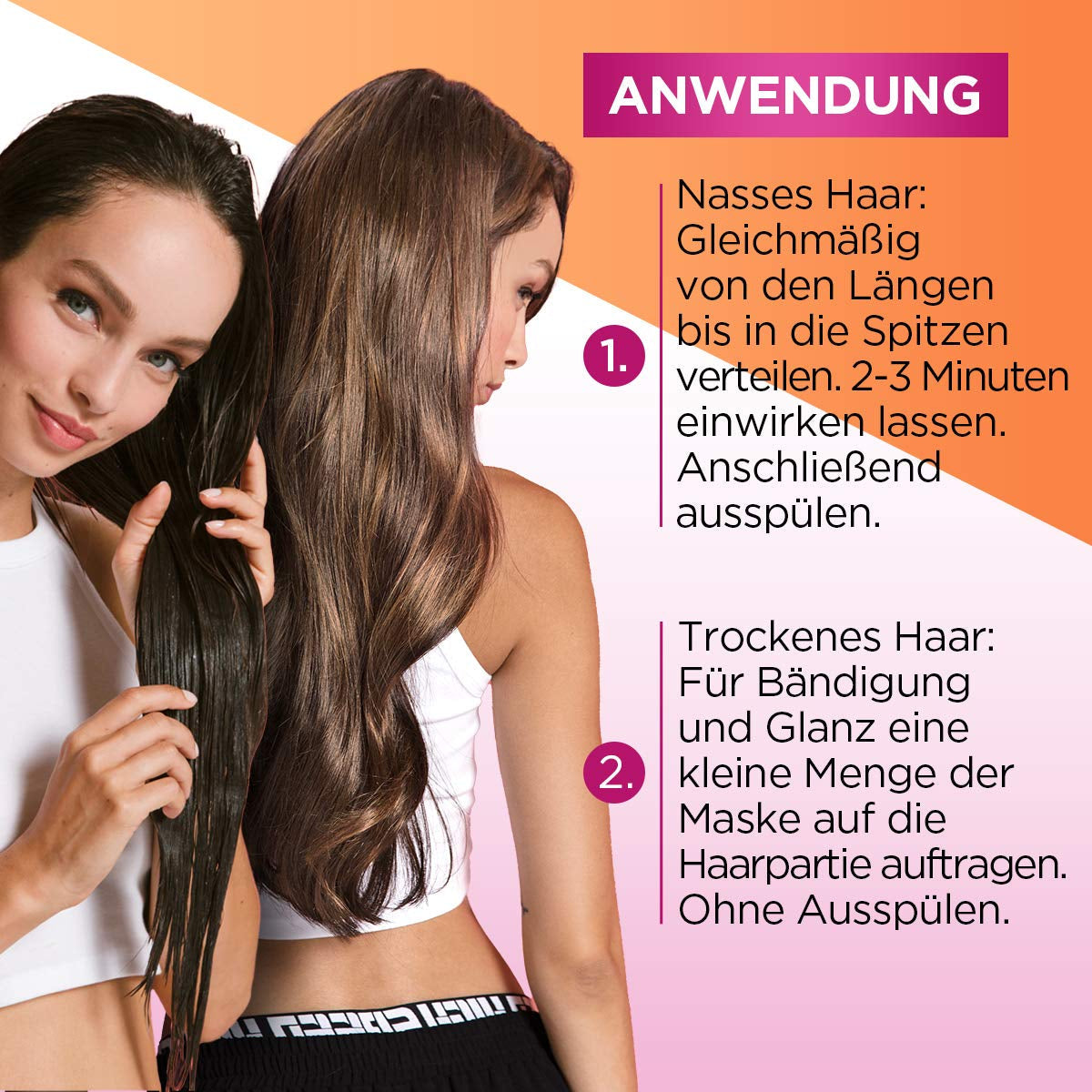 L'Oréal Paris Elvital Anti Split End Hårmask för långt, skadat hår, Intensiv sköljningsbehandling, Med vegetabiliska vitaminer och ricinolja, Dream Length Super Build-up Mask, 1 x 300 ml Naty Shop Hair Mask