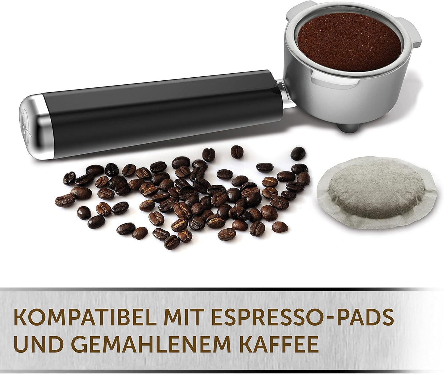 Espresso Breville Prima Latte II | Latte och cappuccinomaskin | Professionell pump med 15 bar och mjölkskummare | Silver [VCF108X]