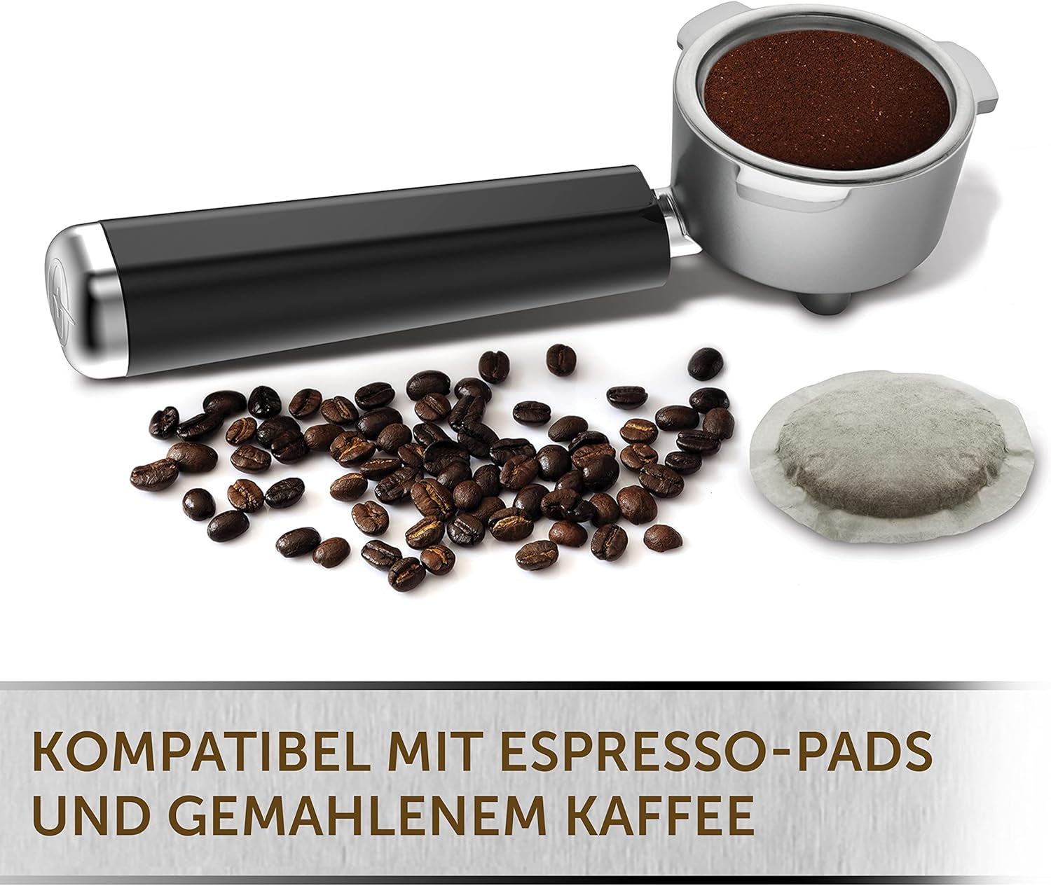 Espresso Breville Prima Latte II | Latte och cappuccinomaskin | Professionell pump med 15 bar och mjölkskummare | Silver [VCF108X]