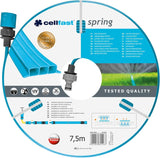 Cellfast SPRING bevattningsslang, trekanalig bevattningsslang med fulla kopplingar, tillverkad av högkvalitativ tråd, UV-beständig, 15 m, 1/2 tum, 19-022, flerfärgad, 38x38x8 cm