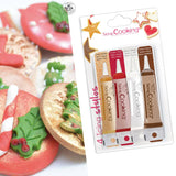 Scrapcooking - 4-delade markörer: guld, choklad, vit och röd - dekorativa ätbara pennor för att skriva och rita på desserter, kakor och kex