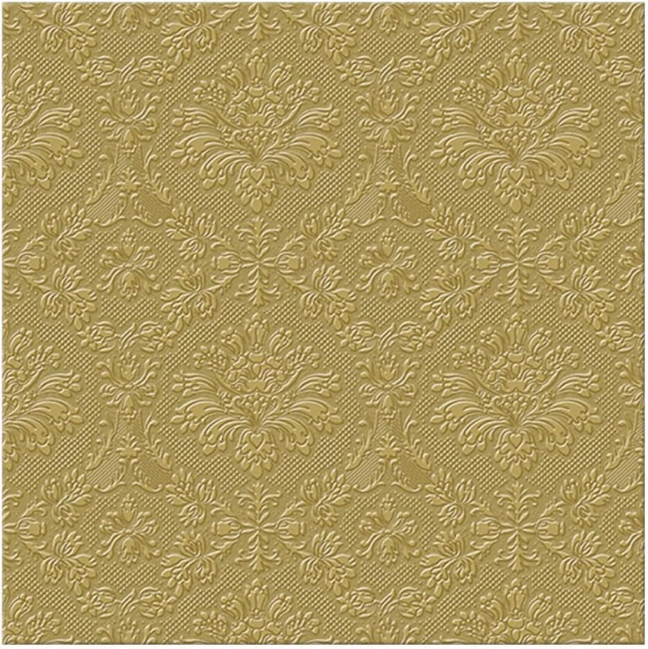 PAW - 3-lagers servetter (33 X 33 Cm) I 20 delar I Perfekt för födelsedagar, fester, bröllop, nattvard och helgdagar I Färgade pappersservetter - speciella tillfällen, prydnadsföremål I Inspiration Classic (guld)