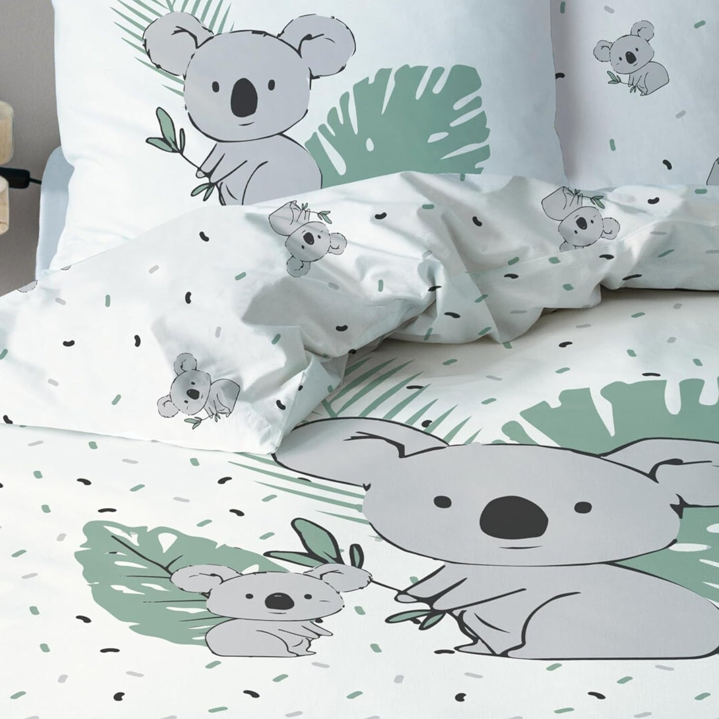 Barnsängkläder, Koalabjörn, unisex, 100 % bomull Sängkläder - barn Naty Shop