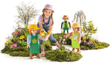 LECHUZA Gardener 2021 - Solros (62,5 cm), grön/ljusblå