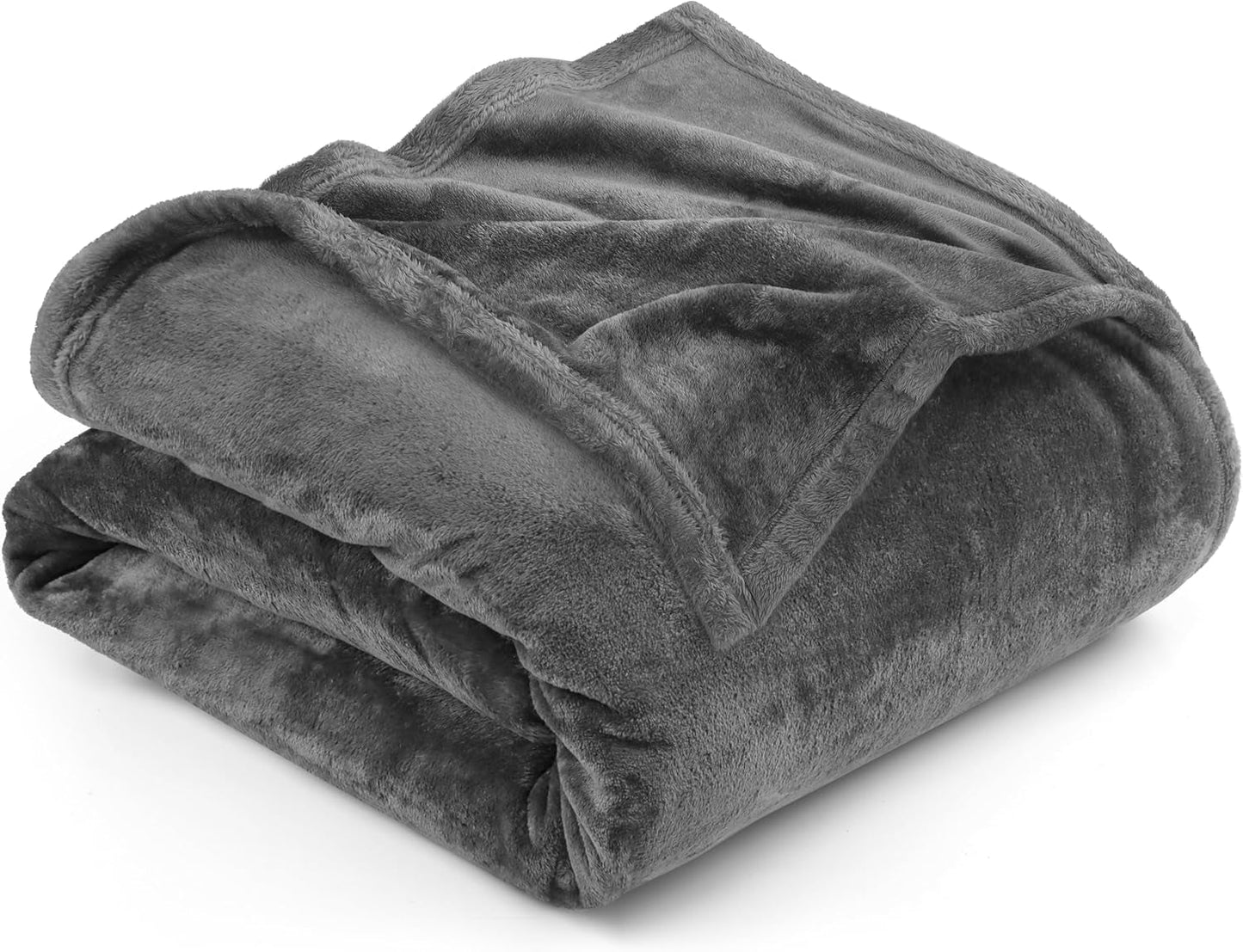 Utopia Sängkläder Mysig fleecefilt [228X228 Cm, Grå] Mjuk, lätt, varm och fluffig filt Bekväm och andningsbar filt för bäddsoffa Bäddsoffa och filtar Besuche den Utopia Sängkläder-Store Grå 228X228 Cm