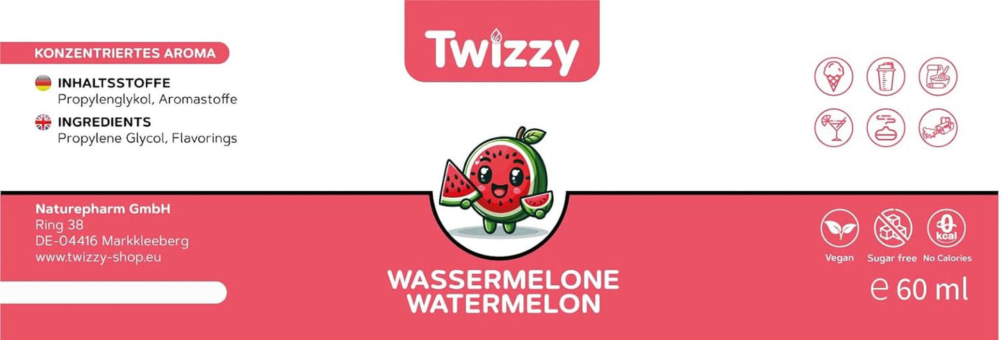 Twizzy Watermelon, Food Flavoring - 60 ml - Intensiv arom Arome Naty Shop