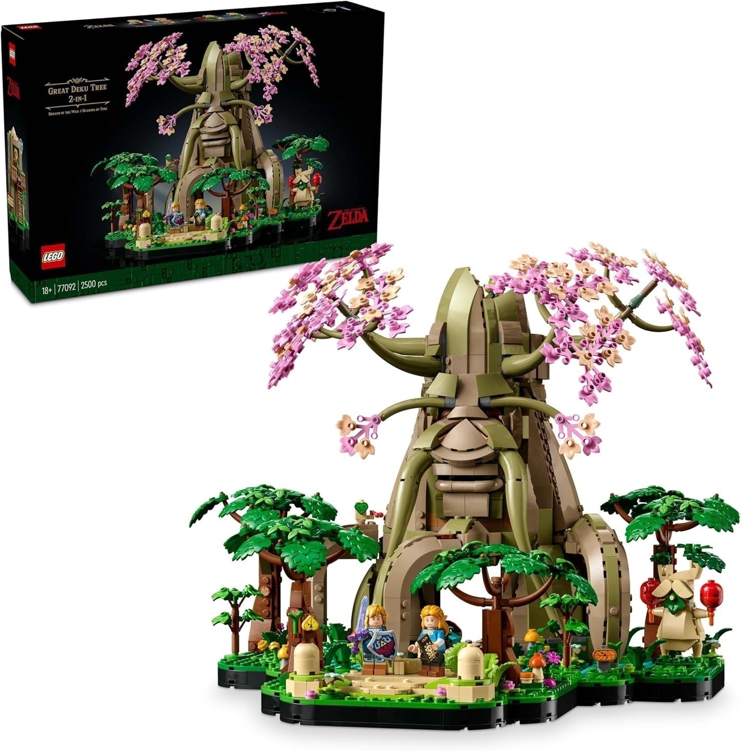 LEGO The Legend of Zelda Deku Tree 2-i-1 - samlarbit med Princess Zelda och 3 Link minifigurer - byggset för vuxna och presentidé för videospelsfans - 77092 Byggset Besuche den LEGO-Store Standardtitel