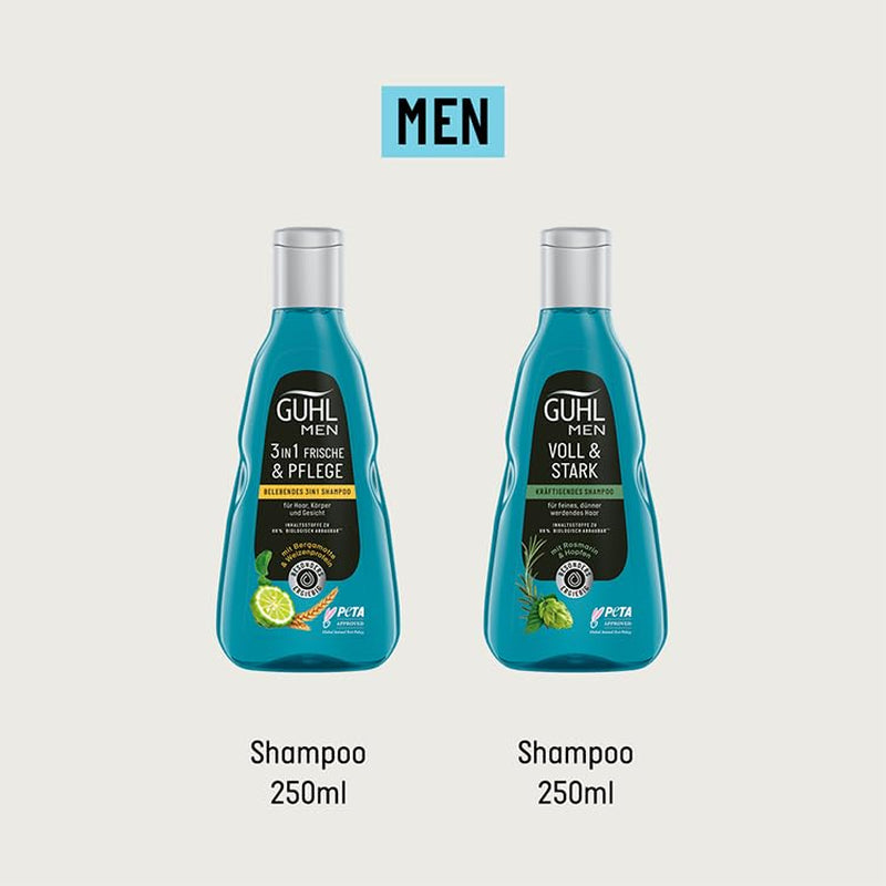 Guhl Men Full & Strong Shampoo - Hårtyp: Tunt, fint, normalt Guhl Shower & Bath