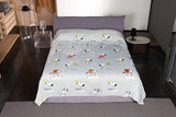 Kanguru Säng, överkast, fleecefilt för dubbelsäng, mikrofiberfilt, Snoopy Peanuts GREY, 230X230Cm, sommarfilt, sovrumsöverkast Sängar och filtar Besuche den Kanguru-Store