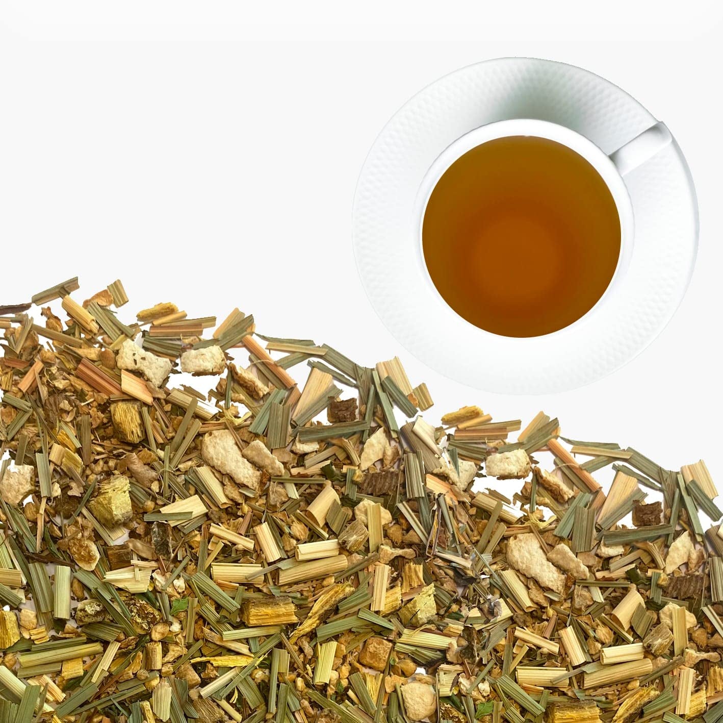LA TETERA AZUL Ekologisk infusion av ingefära och citron. Ekologiskt te för viktminskning i pyramider. Ingefära och citron. 20 pyramider.