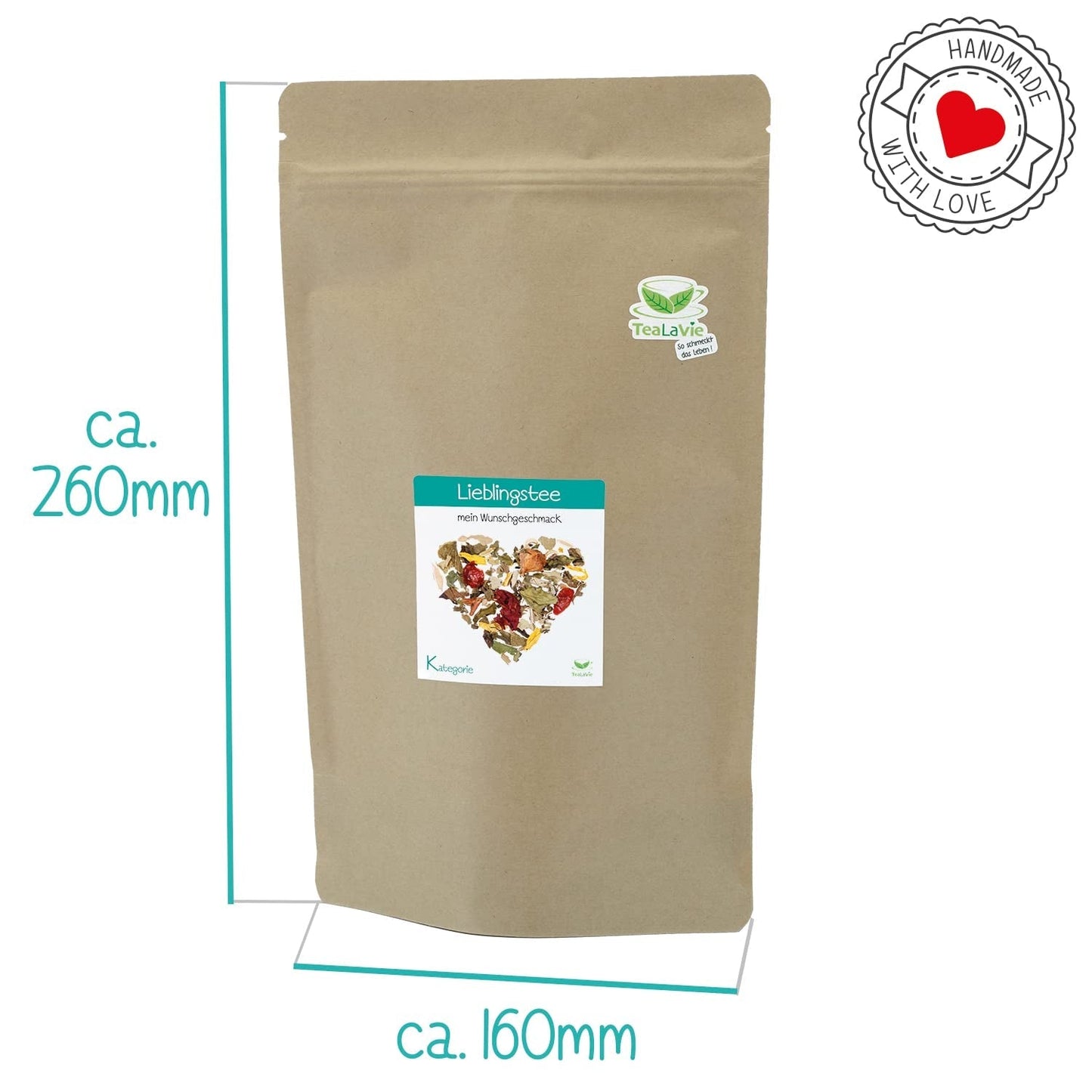 Tealavie - Te för barn utan socker - Jordgubbar och rabarber (200 g) Tealavie Frukt - Lös fruktte