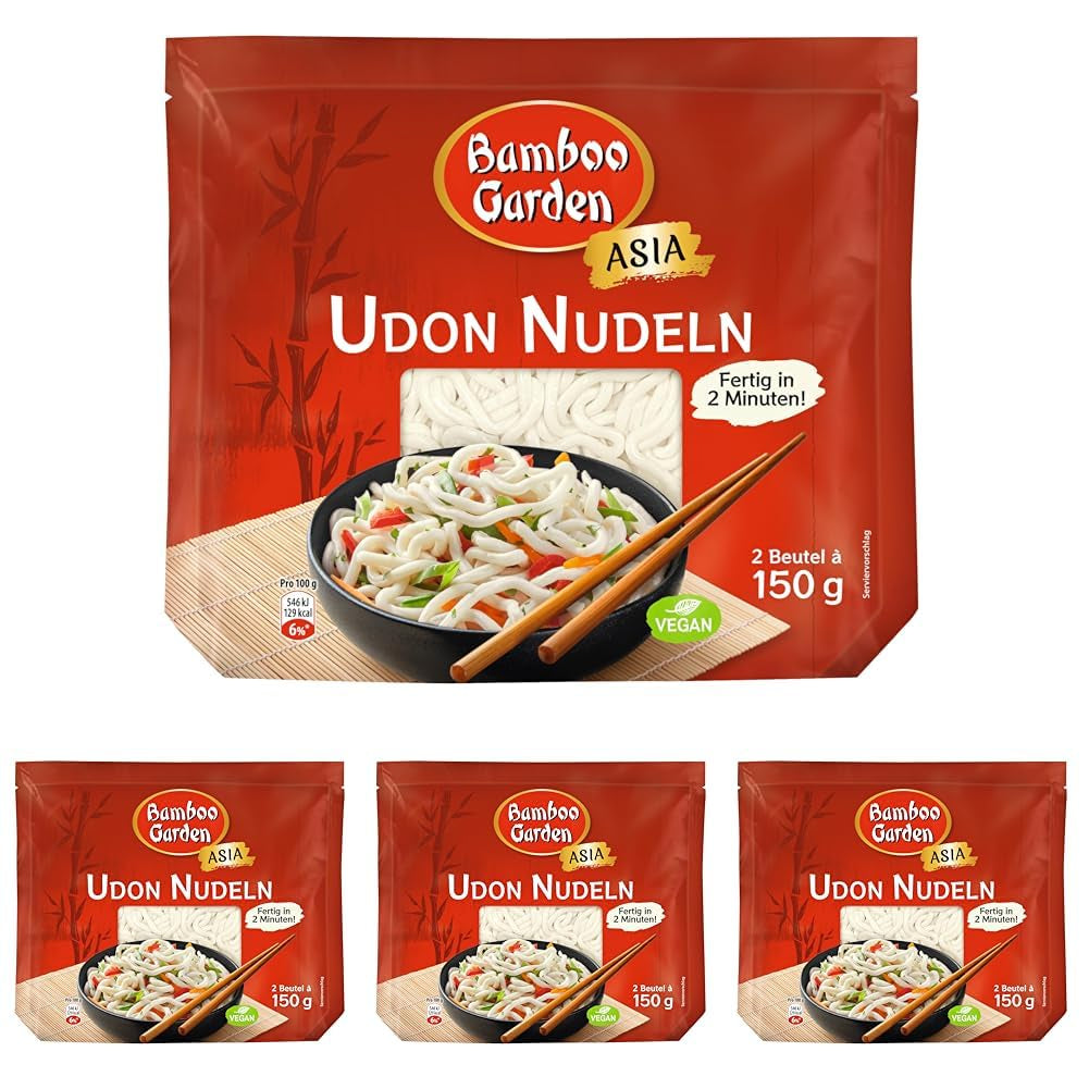 Udonnudlar från Bamboo Garden, förkokta, 300g