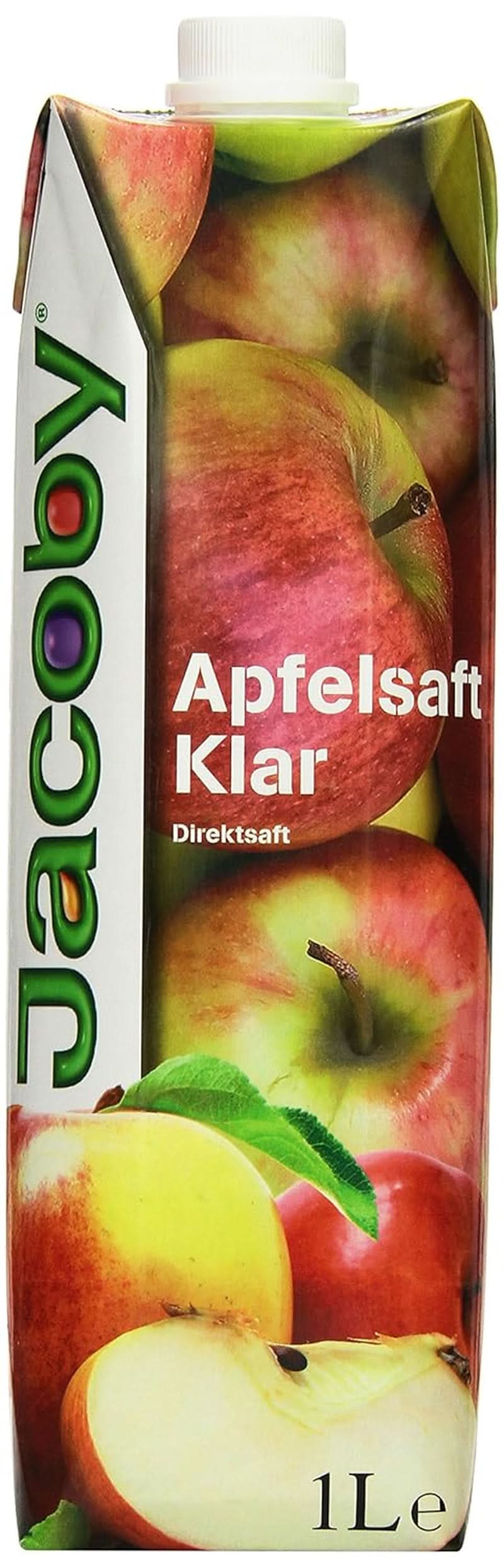 Jacoby 100 % klar äppeljuice, 6 x 1 liter Alkoholfria drycker Naty Shop