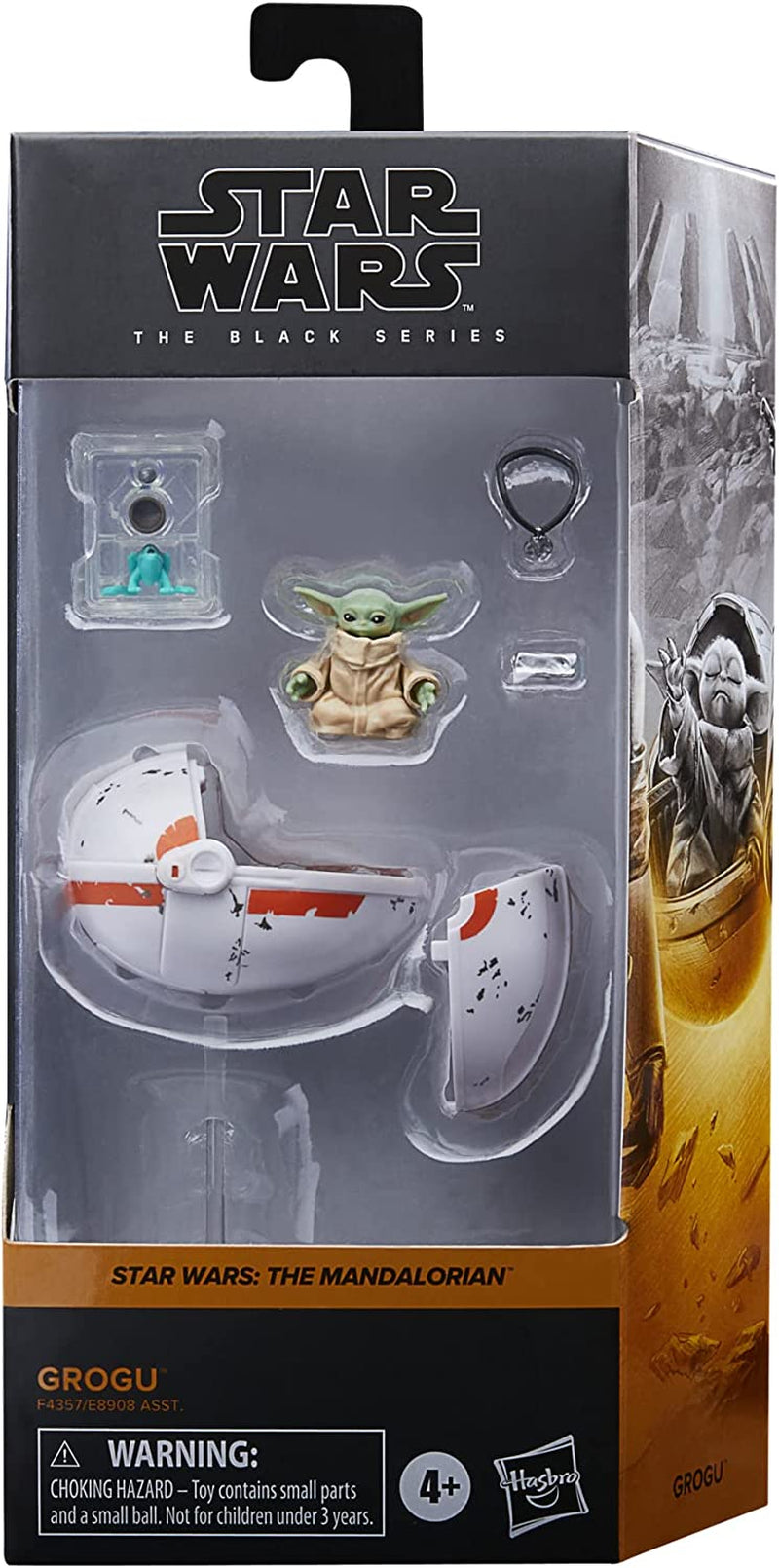 Star Wars Hasbro Black Series Grogu, The Mandalorian Zu Figure, Lämplig för 15 cm samlaractionfigurer, För barn från 4 år och uppåt, Multi, F4357 Actionfigurer Naty Shop