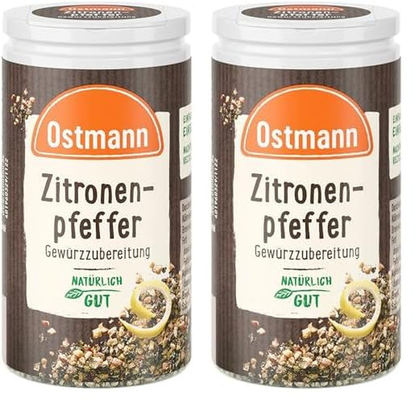 Ostmann Gewürze - Zitronenpfeffer Gewürzzubereitung | För salladsdressingar, såser och fiskrätter 40 g i Der Streudose