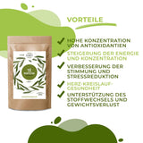 Japanskt Matcha-te, premiumkvalitet, pulver. 100% naturligt. Grönt te-reducerare, kraftfull avgiftning och antioxidant. Renodlad matcha - Ursprung: Japan (100 g)