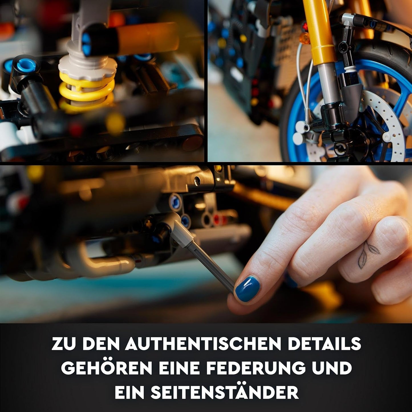 LEGO 42159 Technic Yamaha MT-10 SP Motorcykelmodellsats för vuxna, Autentisk 4-cylindrig motorfordonsmodell, Funktionell styrning och Ar-app, Present för män och kvinnor Byggsatser Besuche den LEGO-Store