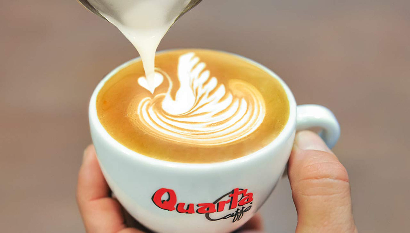 Quarta Caffè Sorte Rossa bönor - Arabica och robust kaffe, 250g, stark och energisk arom - 1 förpackning med 250g. Tillverkad i Apulien, Salento