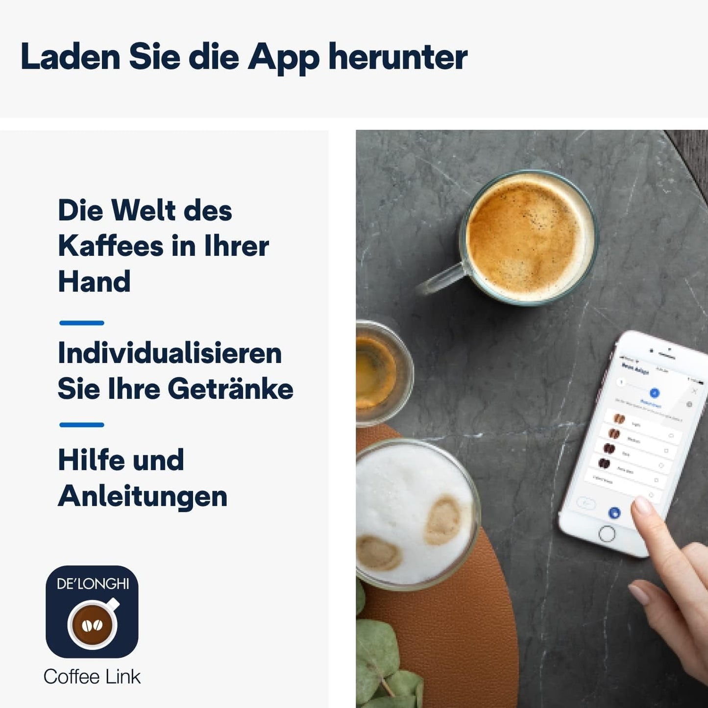 De'Longhi Dinamica Plus ECAM 370.70.B helautomatisk espressomaskin med LatteCrema mjölk, cappuccino och espressosystem, 3,5 tums TFT färgpekskärm och appkontroll, kaffefunktion, svart