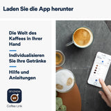 De'Longhi Dinamica Plus ECAM 370.70.B helautomatisk espressomaskin med LatteCrema mjölk, cappuccino och espressosystem, 3,5 tums TFT färgpekskärm och appkontroll, kaffefunktion, svart